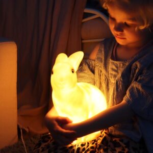 Kanin lampe børneværelse